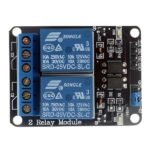 2 Channel 5V Relay Module with Optocoupler for Arduino, microcontroller, and control circuits.