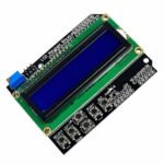 LCD 16x2 keypad shield Up Down Left Right buttons top view