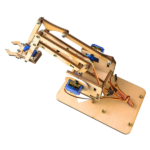 4 DOF servo Controlled Robotic arm with Gripper without servo, only kit available