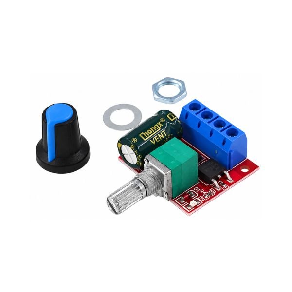 4.5V 35V dc motor pwm speed controller 5A front view