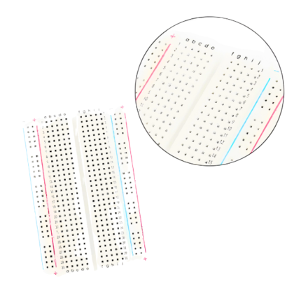 400 Tie Points Solderless Self-Adhesive Breadboard - Nickel Plated breadboard - For DIY Projects