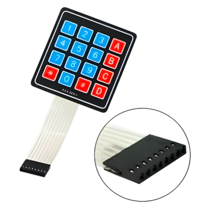 4×4 Matrix 12 keys Membrane Switch Keypad