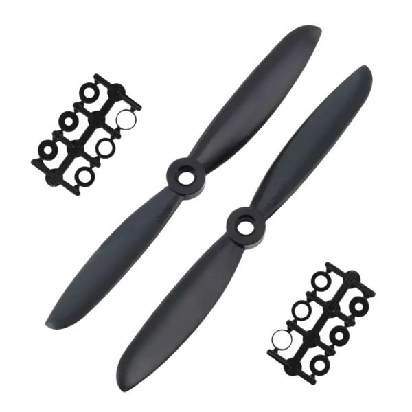 5045 Drone Aircraft Propeller Blade CW CCW Black front view