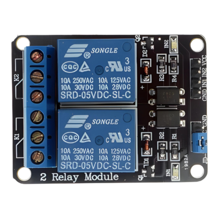 5V Dual Channel Relay Module with Optocoupler