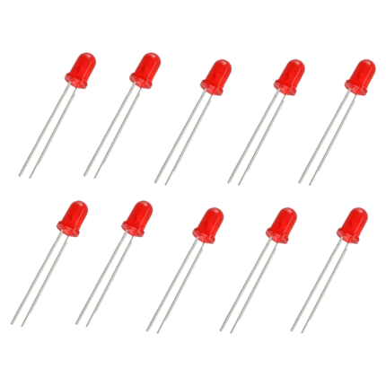 5mm Mini LED Lights (Pack of 10pcs) - Red Color(R)