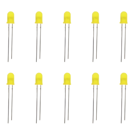 5mm Mini LED Lights (Pack of 10pcs) - Yellow Color(Y)