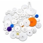 80 PCS Plastic Gear Set Rack Pulley Worm Belt DIY Projects