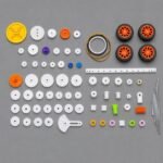80 PCS Plastic Gear Set Rack Pulley Worm Belt DIY Robot