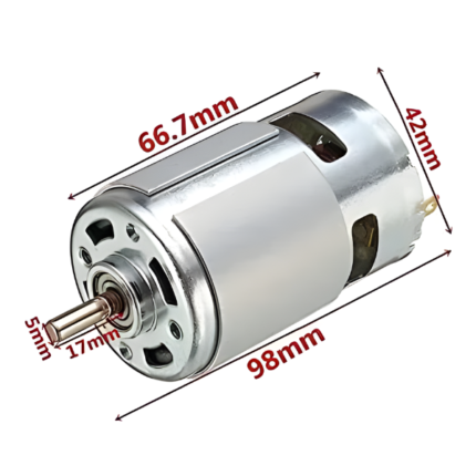 DC Motor RS 555 12 Volt Multipurpose Brushed Motor for DIY applications