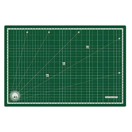 Double Sided Green Cutting Mat Board A3 Size Pad Model Healing Design