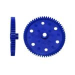 Plastic Spur Gear 65mm 60 teeth for robotics and DIY projects, durable mechanical gear