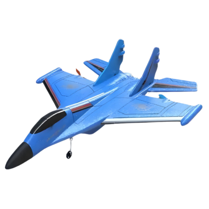 RC Plane ZY-530PRO, Epp Foam Remote Control Airplane Ready To Fly 2.4Ghz 2 Channel RC Aircraft With Led Light For Kids, Adults & Beginners(BLUE)