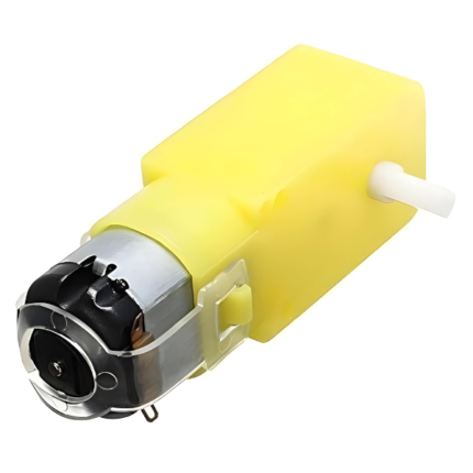 Single Shaft BO Gear Motor & 45mm Yellow Wheels | Gear Motor & Wheel Kit (4-4 pcs)