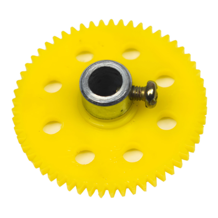 Small Plastic gear with screw | 57T Yellow color (38 mm)