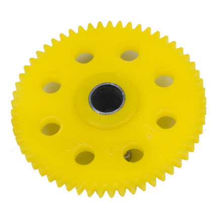 Small Plastic gear with screw | 57T Yellow color (38 mm)