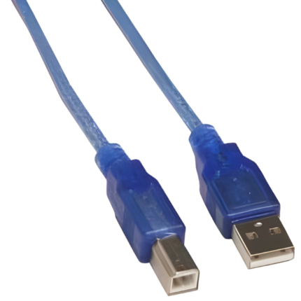 USB Cable (A- B) for Arduino UNOMEGA, Personal Computer, Printer, Server, Scanner (Blue) 50 cm length