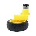 L Shaped DC BO Motor with 65mm Yellow Wheels