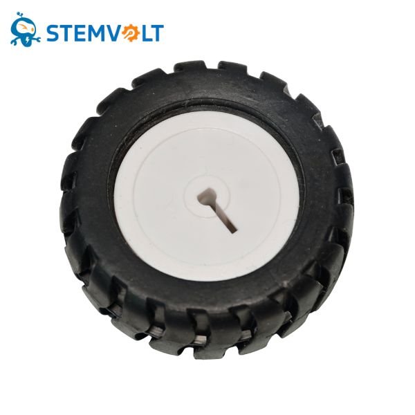 Car Wheel 44mm for N20 DC Gear Motor, mini robot wheel for DIY car and robotics projects