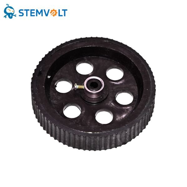 Robot Wheel 95mm x 20mm for DC Gear Motor, lightweight robotics wheel for DIY robot projects