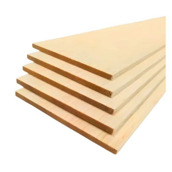 Balsa Wood Sheets 100x1000mm 5mm Thick premium crafting wood