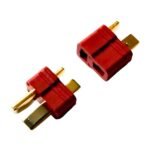 T Plug Deans Connector Pair for LiPo Battery with copper tabs