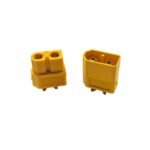 XT60 Male and Female Connector Pair yellow high-current plugs