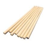 300mm x 9mm Wooden Dowels Pole Rods (Set of 8)