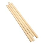 300mm x 13mm Wooden Dowels Pole Rods (Set of 4)