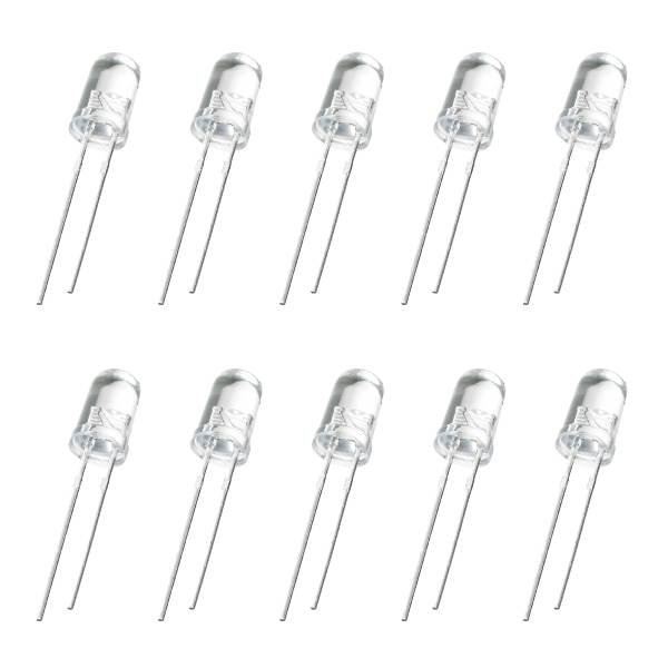 5mm LED Lights Green With White in Green LED lens