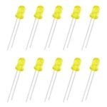 Yellow 5mm LED Lights for DIY Electronics Projects