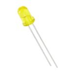 Yellow 5mm LED Lights for DIY Electronics Projects