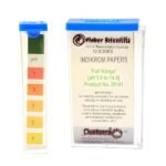 Ph Indicator Paper Fisher Scientific covering full range 1 to 14. Ideal for lab use