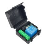 12V DC input connection pins on wireless relay control board with screw terminals