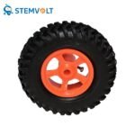 Robot Wheel 80mm x 25mm compatible with DC gear motor for robotics and DIY projects