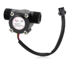 Water Flow Measurement Sensor with 1-30Litermin Flow Rate – Black