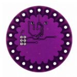 Arduino Uno style LilyPad board showing sewable pads and compact wearable layout for arduino projects