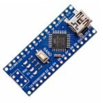 Arduino Nano R3 Compatible Board with CH340 SMD chip, mini USB port, and compact pin headers