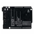 Arduino UNO R3 WiFi board backside with PCB traces, solder pads, and connector layout