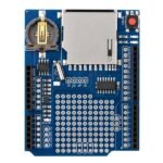 Data Logger Shield for Arduino Uno Mega SD card RTC front view