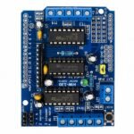 L293D motor driver shield HW-130 4.5V-25V terminal block top view