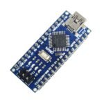 arduino nano board layout showing compact pin headers and onboard components