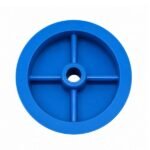 Plastic Pulley Wheel Small 25mm DC Toy Motor 2mm Bore front view