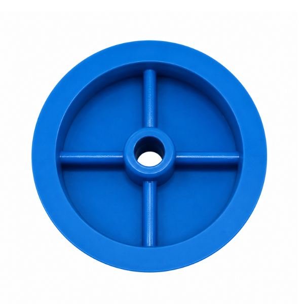 Plastic Pulley Wheel Small 25mm DC Toy Motor 2mm Bore front view