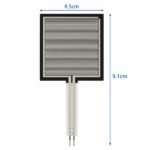Square force sensor 91mm flexible tail connector top view detail