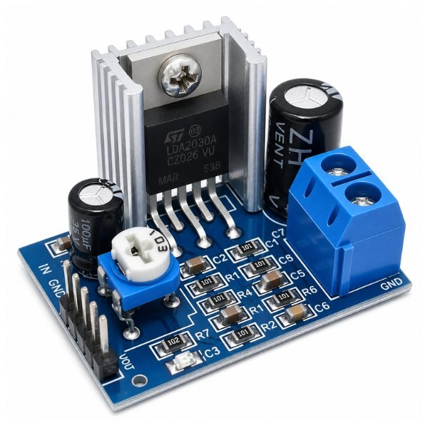 TDA2030A 6 – 12V DC Audio Amplifier Module compact PCB front view
