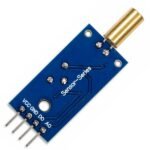 Tilt sensor arduino compatible module back view showing PCB traces VCC GND DO AO pin labels