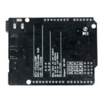 Arduino UNO R3 WiFi board backside with PCB traces, solder pads, and connector layout