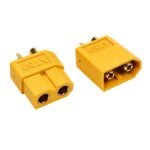 XT60 Male and Female Connector Pair yellow high-current plugs