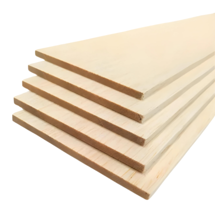 5MM Balsa Sheets 100x1000mm, AAA+ Premium Balsa Wood Sheets for Aeromodelling, RC Radio Control Planes, DIY Projects (Pack of 3 Sheets)