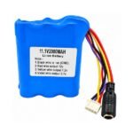 11.1V 2000mAh lithium-ion rechargeable battery pack front view